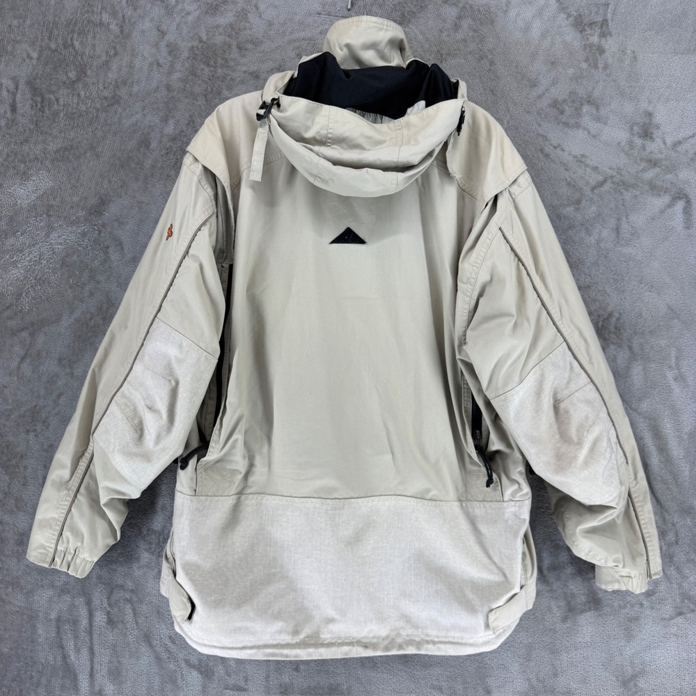 Burton Anorak Mens M Outland Tan Pullover Snowboard Jacket Sport EUC - Picture 9 of 10